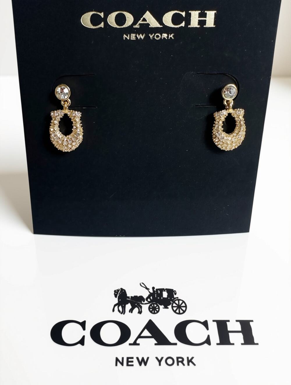 Coach Signature Pavé Earrings